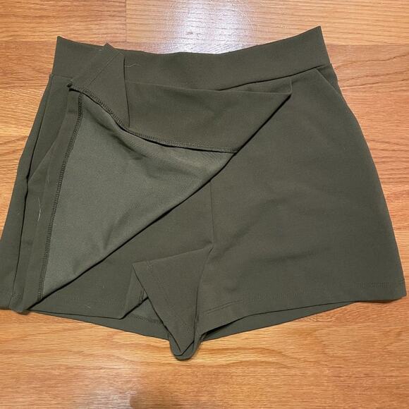 Forever 21 Army Green High Waisted Faux Skirt - Picture 2 of 9